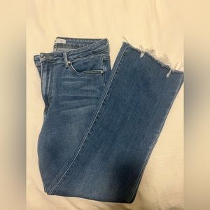 Just Black Cropped Flare Jeans